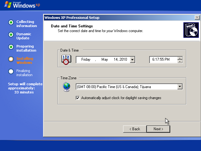 Windows xp installation id
